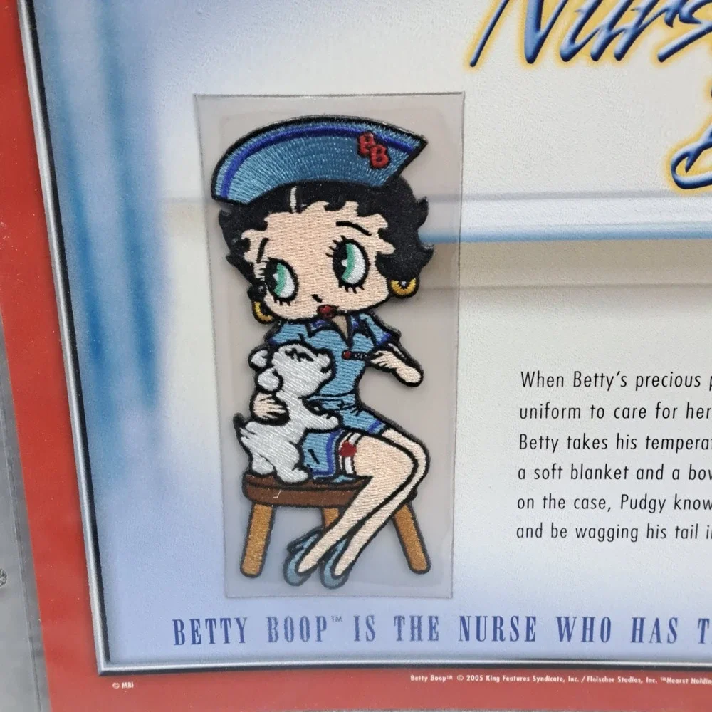 Betty Boop Patch Nurse Betty Pudgy Clothing Patch Collectible‎ Vintage Medical